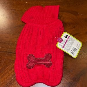 Lookin Good Red Bone Design Sweater Small NWT